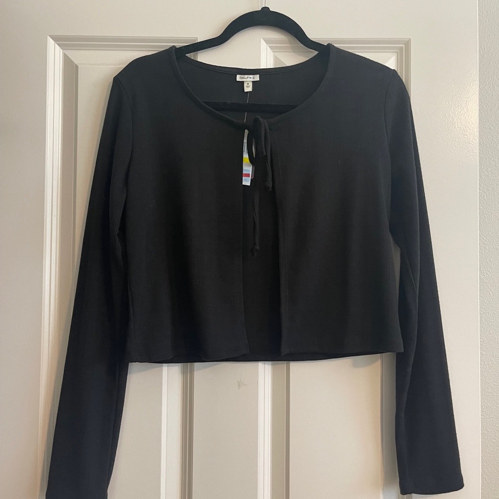 Long sleeve black top